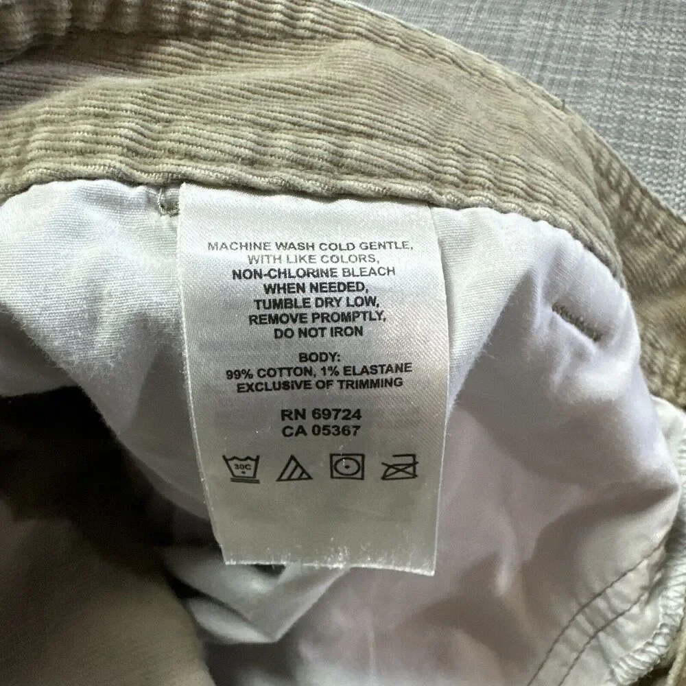 Mountain Hardwear Pants Men 36x30 Corduroy Tan Stretch Outdoor Academia Gorpcore